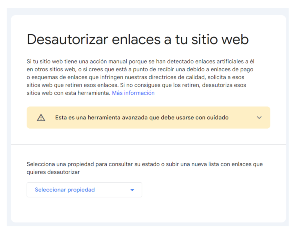 desautorizar enlaces en tu sitio web