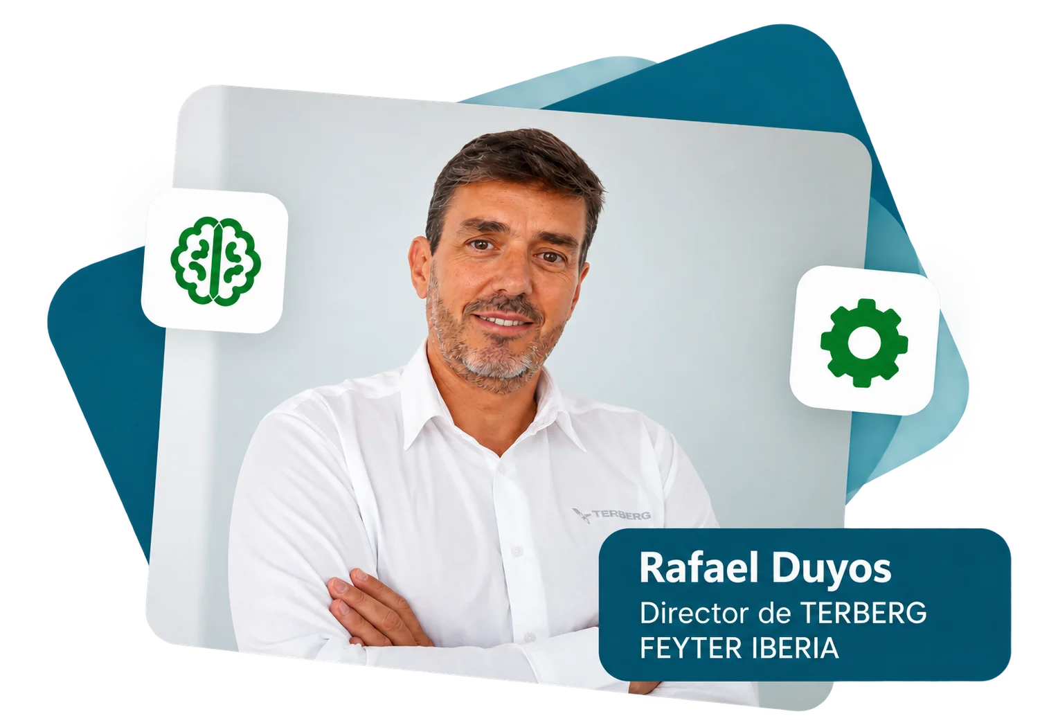 Rafael de teberg feyter iberia expositor en el webinar de Transformación Digital + IA en B2B: del marketing a los procesos internos